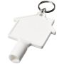 Recycled house-shaped keyring 