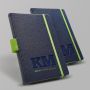 Exnote A5 Notebook with PU Cover and Pen Holder