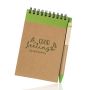 Recynote A6 Notepad in Cardboard, with Ballpoint Pen