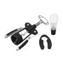 Finwine Stainless Steel Wine Set, with Corkscrew, Foil Cutter, Decanter and Capsule Cutter