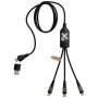100W / 5A 5-in-1 fast charging cable with digital display