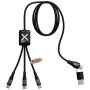 60W 5-in-1 Super-Fast Charging RPET Cable with Display 