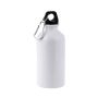 Ollaf Aluminium Bottle, 400 ml for sublimation with carabiner