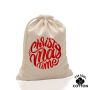 Cottoncord180 Bag 100% cotton 180g, with drawstrings
