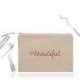 Cotpouch bag in 100% cotton canvas, with fastening