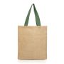 Jute Sack Bag with Cotton Handles