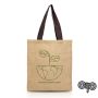 Jute Sack Bag with Cotton Handles