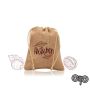Small jute bag with ties