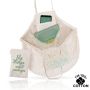 NetFoldable 100% Cotton Mesh Bag with Handles, Foldable