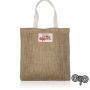 ZigJute Jute Bag with 100% Cotton Handles