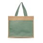 SunSet Jute Bag with Front Pocket 100% Cotton