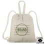 COTDUO Drawstring Backpack with Straps 100% Cotton 140 grams/m2