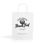 WKraft02 White kraft paper bag 90gsm 18x24x8cm