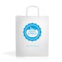 WKraft03 Kraft paper bag 90gsm 22x27x10cm - white