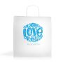 WKraft07 White kraft paper bag 100gsm 31X32X20cm