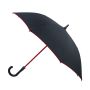 Eddy Automatic Umbrella, in pongee, coloured ribs