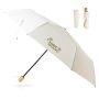 Small 190T pongee retractable umbrella, with matching handle and pouch
