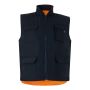 VL DIANA Quilted Gilet (220g/m²), reversible and multi-pocket, in polyester (100%), with zip fastening and reversible puller