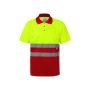 VL CUPID Two-tone bird-eye polo shirt (160g/m²), short sleeves, 100% polyester