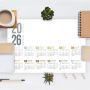 Planny PVC Desk Organiser with Calendar