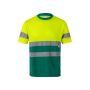 VL BRAHMA two-tone technical bird-eye T-shirt (140gsm), made of 100% polyester