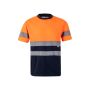 VL BRAHMA two-tone technical bird-eye T-shirt (140gsm), made of 100% polyester