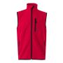 VL VARUNA Soft shell gilet (280g/m²), with fleece lining, in polyester (94%) and elastane (6%).