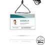 Fly PVC ID badge with neck strap