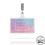 Rigid PVC ID holder with spring