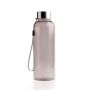 RPETbottle 500ml bottle in RPET, with steel lid and strap