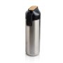 Drinko Thermal Bottle 600ml, bamboo detail
