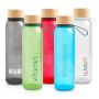 Atlântida Frosted Glass Bottle 500ml, with Silicone Handle