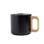 Neosteel Double-walled Stainless Steel Mug 350ml with Wooden Handle