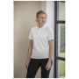 Unisex short sleeve polo shirt in recycled material 