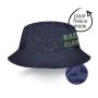Reversible waterproof nylon Panama hat with fleece lining for adults