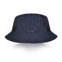 Reversible waterproof nylon Panama hat with fleece lining for adults