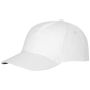 5-panel cotton cap with reinforcement and hook-and-loop fastener 