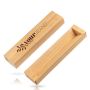 Bambox Cardboard Case for 1 Ballpoint Pen, Bamboo Pattern