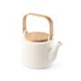 GLOGG Blue ceramic bowl with lid and bamboo handle 700mL