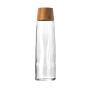 Glass BB Recycled Glass Bottle 750ml, bamboo lid