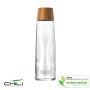 Glass BB Recycled Glass Bottle 750ml, bamboo lid