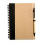 Recycled pen and notepad