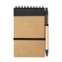 Recycled pen and notepad