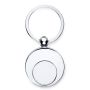 Metal keyring with token