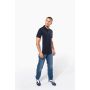 Men’s short-sleeve two-tone piqué polo shirt