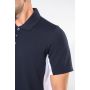 Men’s short-sleeve two-tone piqué polo shirt