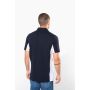 Men’s short-sleeve two-tone piqué polo shirt
