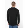Men's long sleeve piqué knit polo shirt