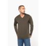Long-sleeve V-neck T-shirt