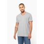 Men's piqué knit V-neck T-shirt